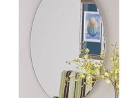 Decor Wonderland Frameless Oval Beveled Mirror