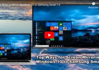 How To Screen Mirror Laptop Samsung Tv Windows 10