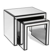 Black Mirrored Nesting Tables