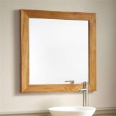 Wooden Bathroom Mirror