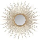 Madison Park Fiore Sunburst Mirror Small Gold
