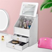 Makeup Storage Box With Mirror