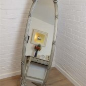 Vintage Oval Standing Mirror