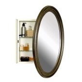 Zenith Oval Mirror Medicine Cabinet